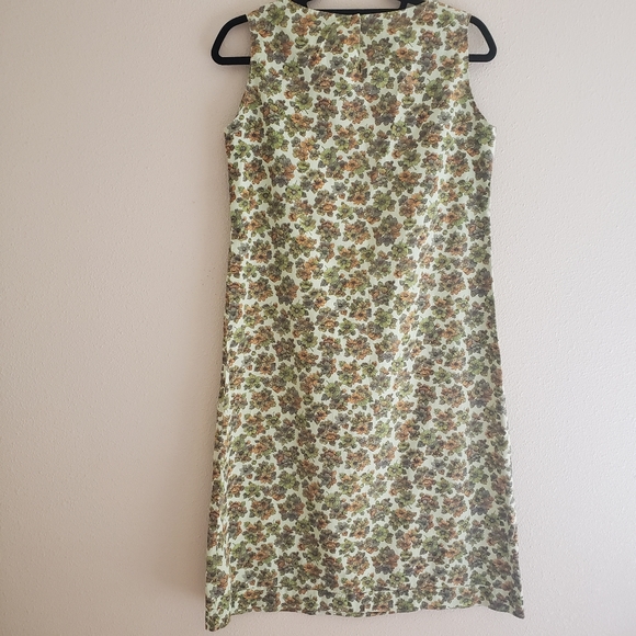 EUC 🌼 70s Vintage Floral Print Shift Dress - Picture 3 of 4